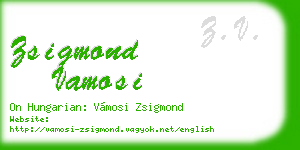 zsigmond vamosi business card